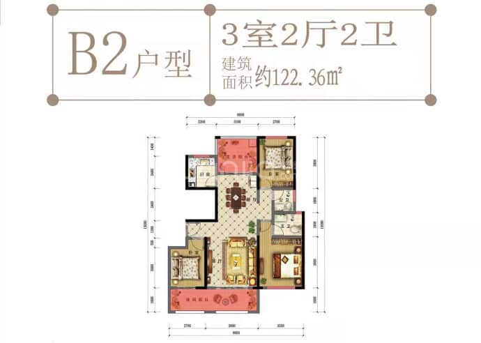 迪华.苍洱小苑--建面 122.36m²