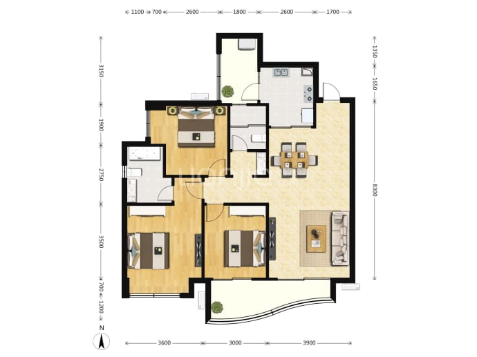 天府公园观澜9号--建面 116m²