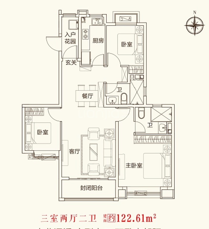 国投林溪郡--建面 122m²