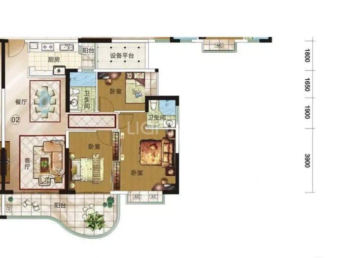 天明海怡湾--建面 114m²