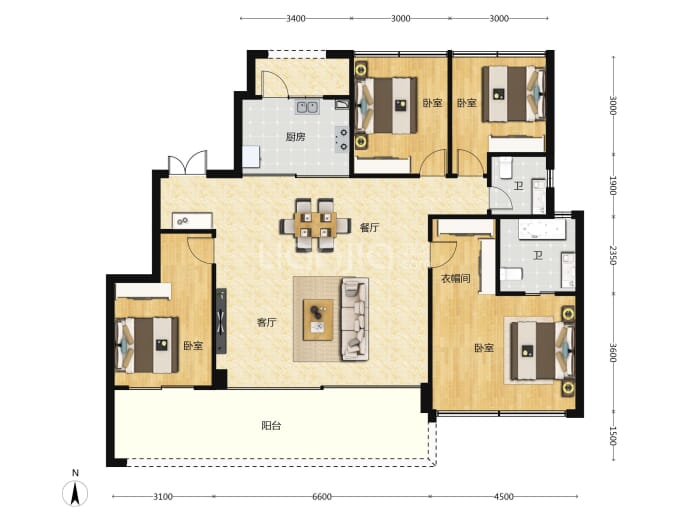 誉鹭湖--建面 143m²
