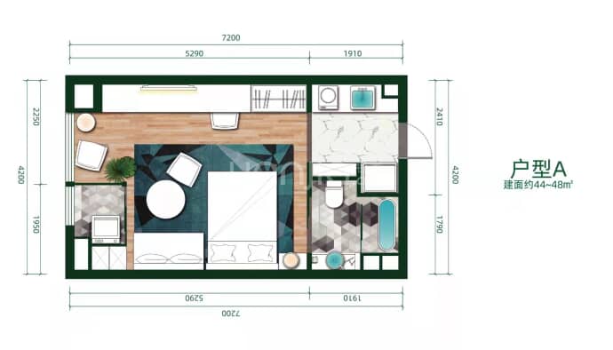 宏信公园里--建面 48m²