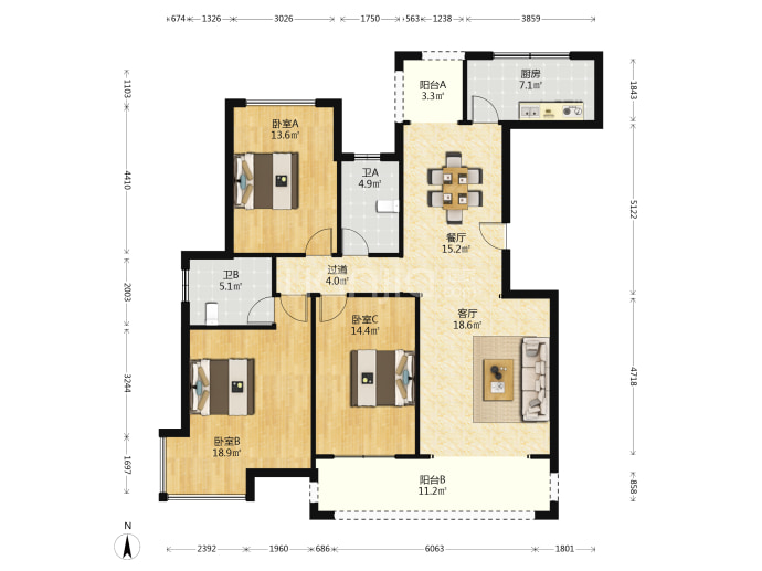 富地·公园学府--建面 142.3m²