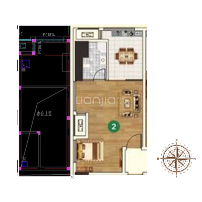 牛顿公馆--建面 55.01m²