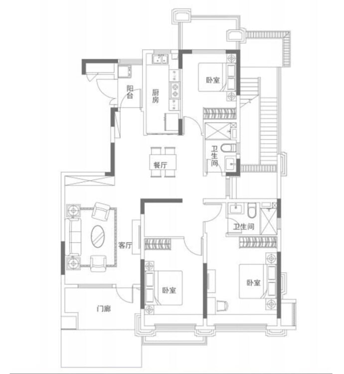 南京恒大养生谷--建面 146m²