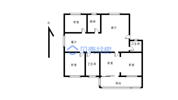 交通方便，生活便捷，房屋采光好很好-户型图