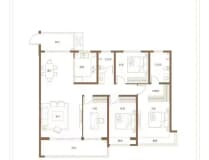 日照中心云筑4室2厅2卫户型图