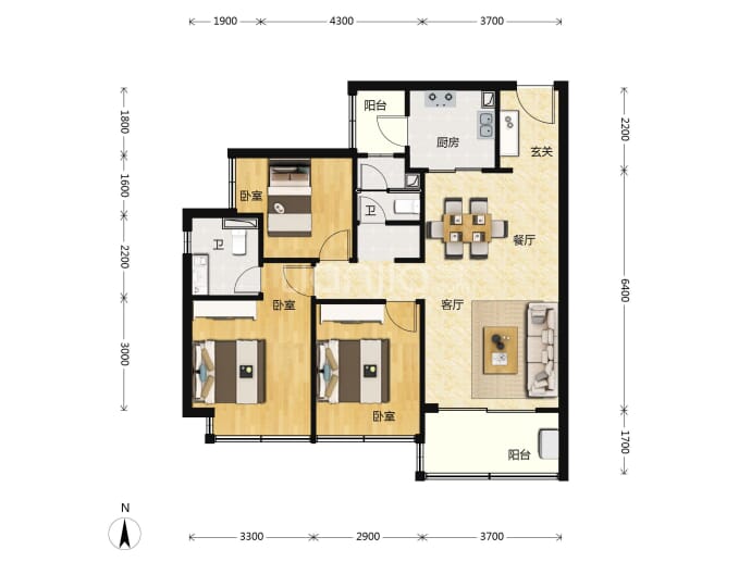 粤港湾·樾光里--建面 94m²