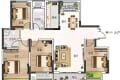 建业桂园1期 4室2厅 南