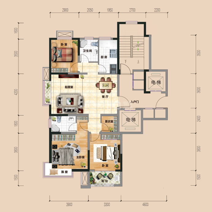 御福苑--建面 126m²