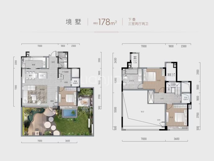 金地·水西印--建面 178m²