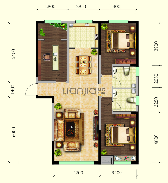 融茂第一城--建面 126m²