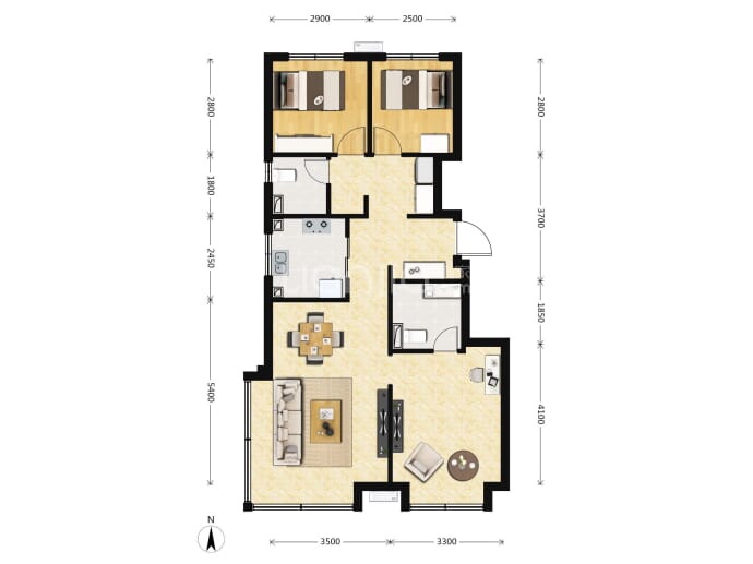 招商中建顺义臻珑府--建面 89m²