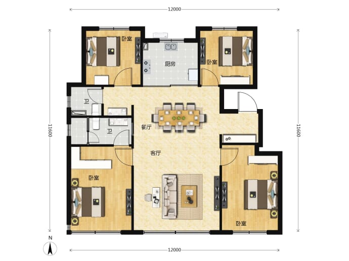 那么小镇·伴山观岚--建面 139m²