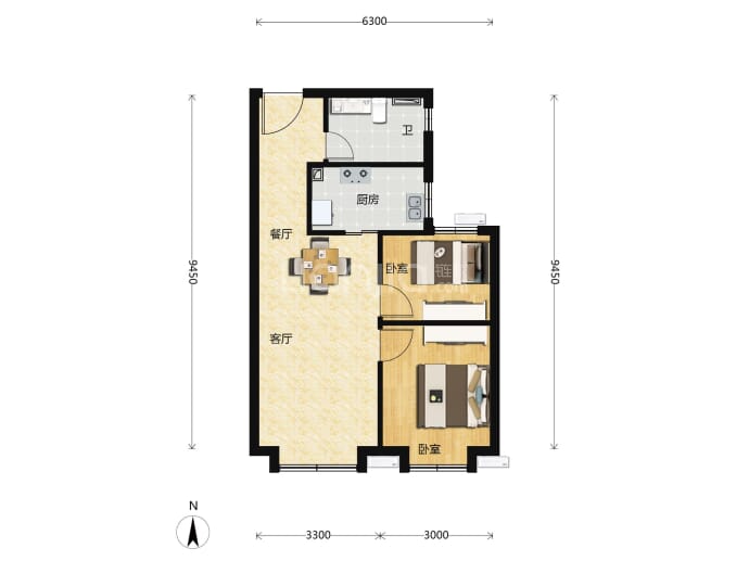 保利天汇--建面 69m²