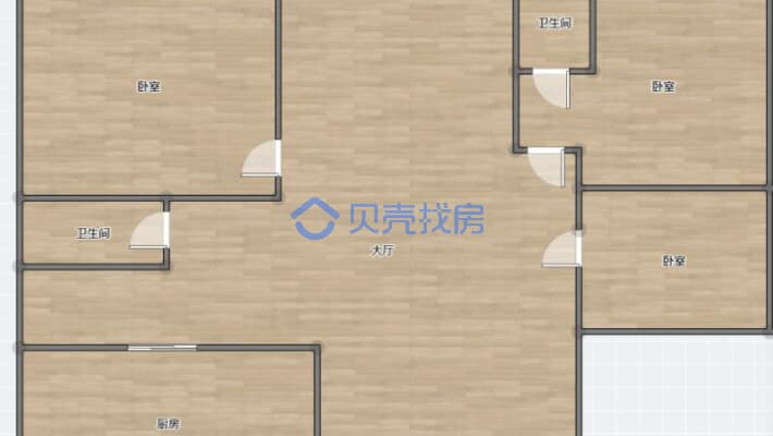 富贵世家位置优越楼层户型采光好有车位-户型图