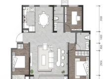 锦华如园3室2厅2卫户型图