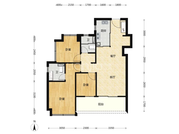 润曜府--建面 89m²