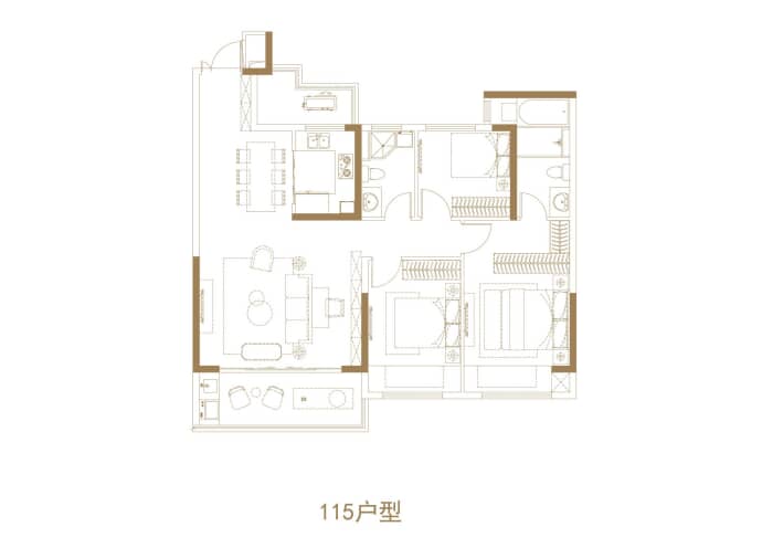 路劲美的竹林壹号--建面 115m²