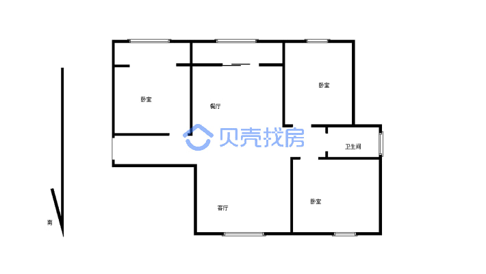 此房位于西关新城区，出门就是上清湖-户型图