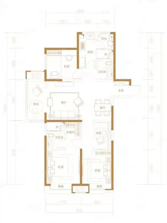 蓝光·雅居乐雍锦半岛--建面 124m²