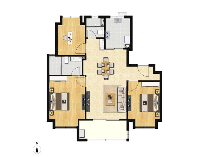 恒文璞悦江南--建面 96m²