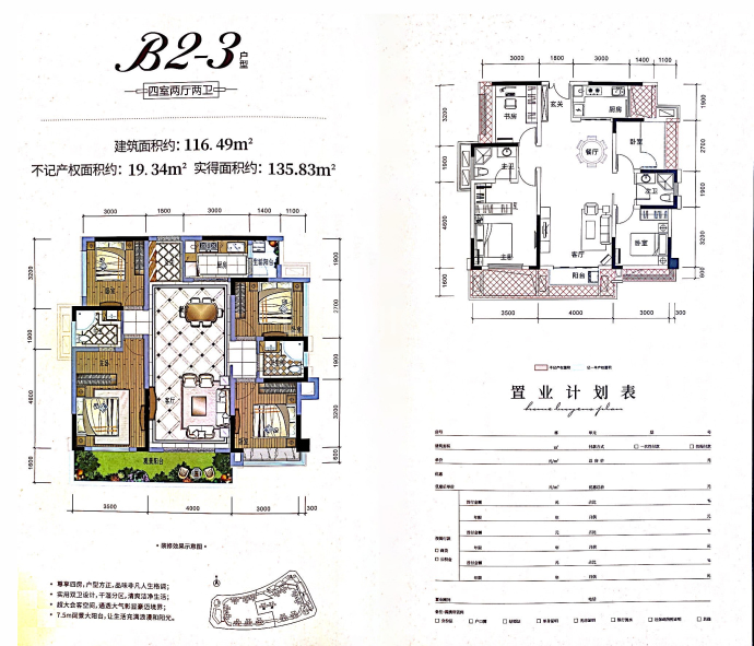 欧洲新城--建面 116.49m²