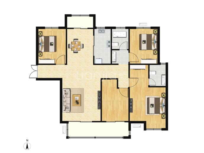晋开四季城--建面 142.19m²