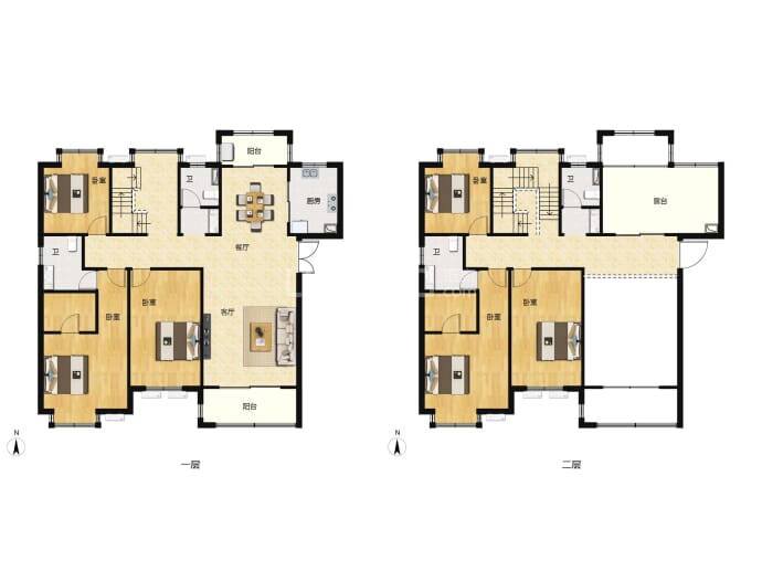 国欣向荣府--建面 233m²