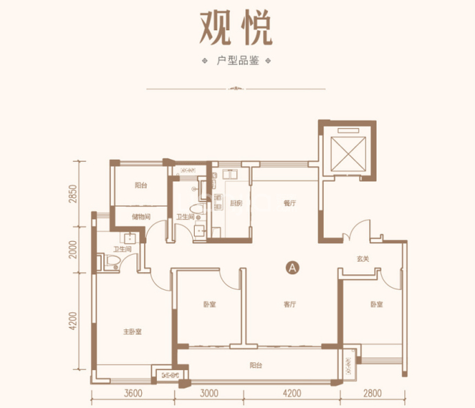 鑫创名湖世家--建面 126m²