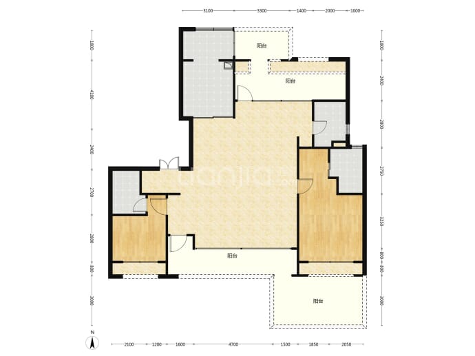 保利山水和颂--建面 165m²