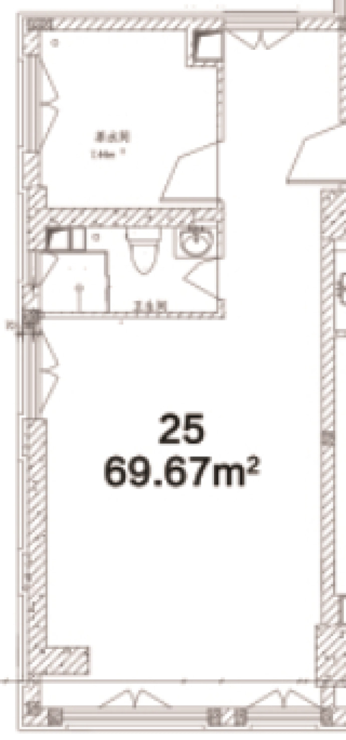 兰州金城中心--建面 69.67m²