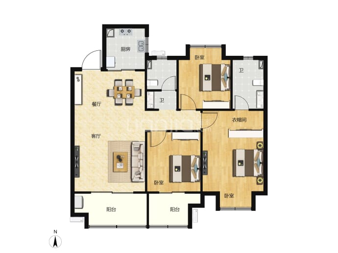 国投招商·雍江国际--建面 120m²