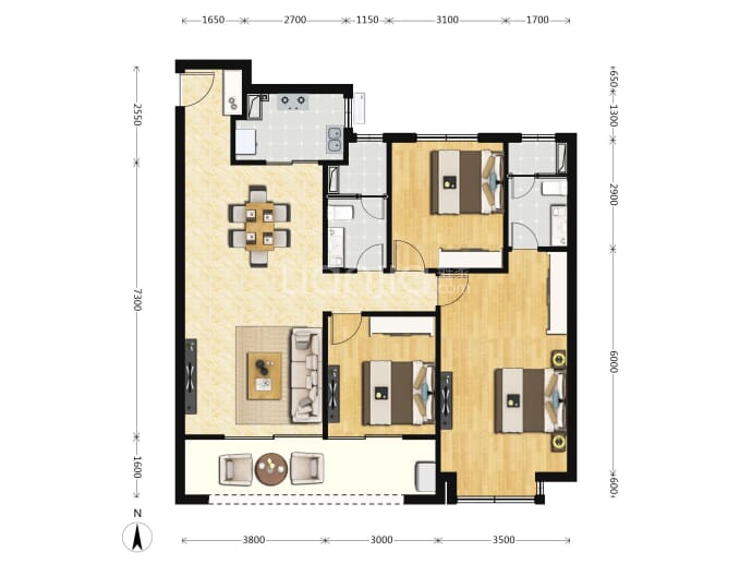 万科都荟启境--建面 124m²