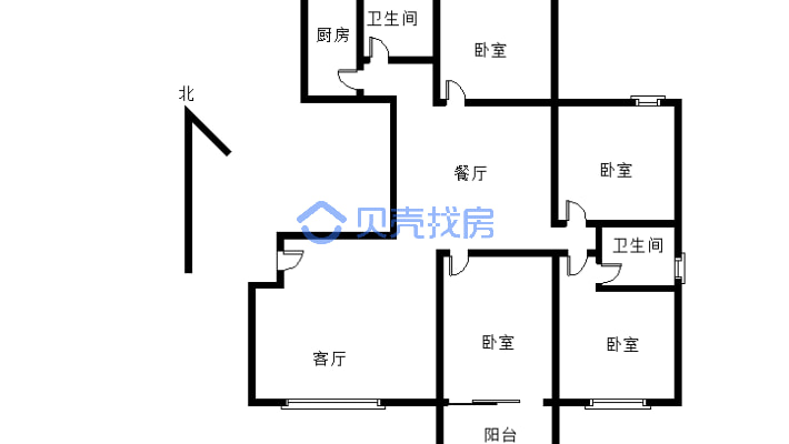 香榭丽舍 4室2厅 南 北