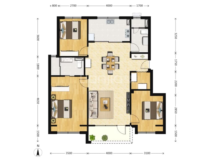 公园和御--建面 115m²