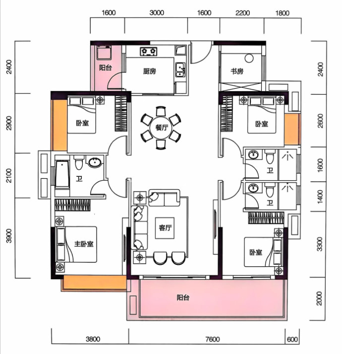 鸿禧华庭--建面 154.11m²