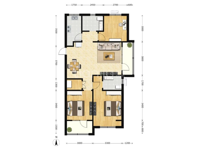 上流和苑--建面 109m²