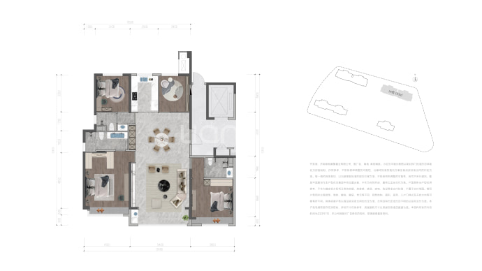 绿地海珀澜庭--建面 185m²