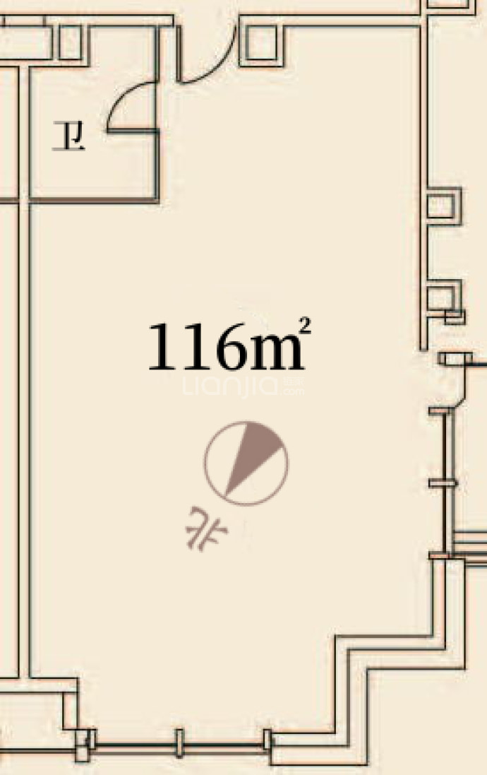 新睿广场--建面 116m²