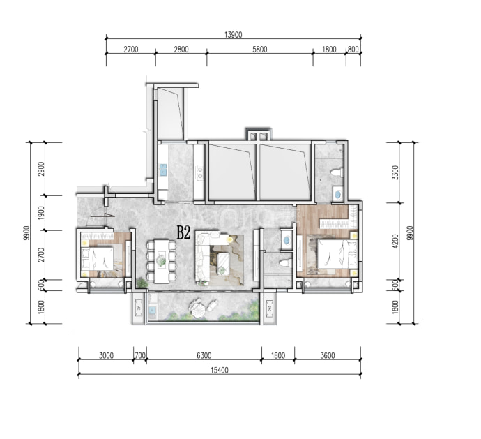 隆科熙悦--建面 113m²