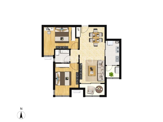 申烨太阳城四期--建面 78.84m²