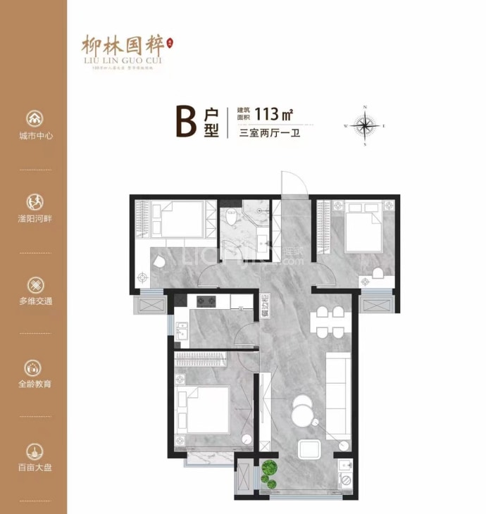 柳林国粹--建面 113m²