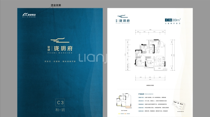 敏捷珑玥府--建面 89m²