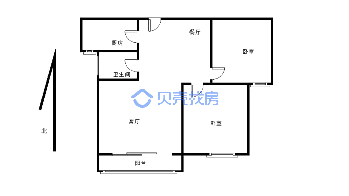 此房源为两套同房型相邻可以一起交易-户型图