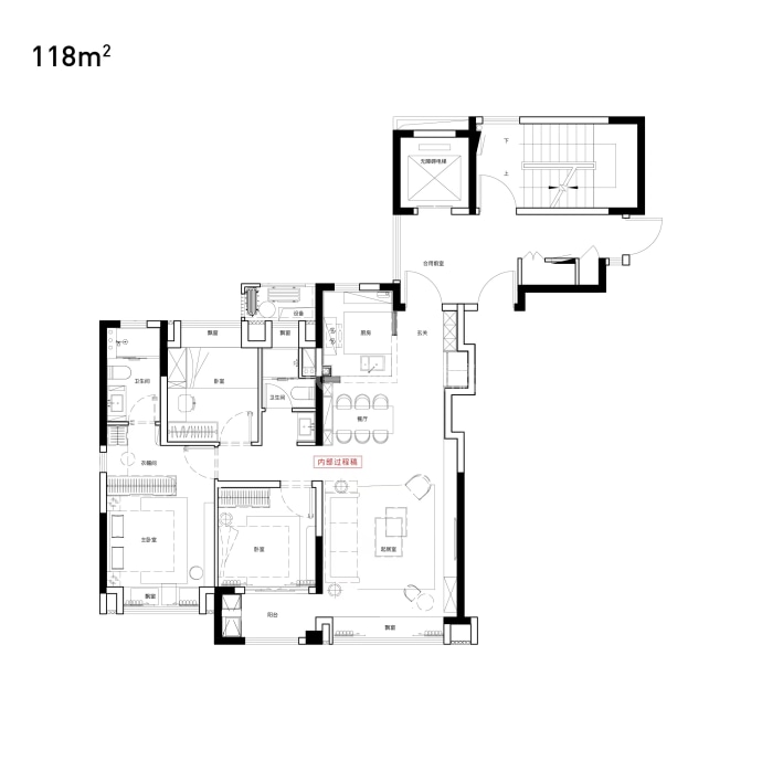 伟星万科星遇光年--建面 118m²