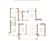 日照中心云筑4室2厅2卫户型图