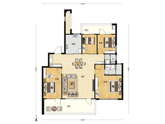 正弘序--建面 150m²