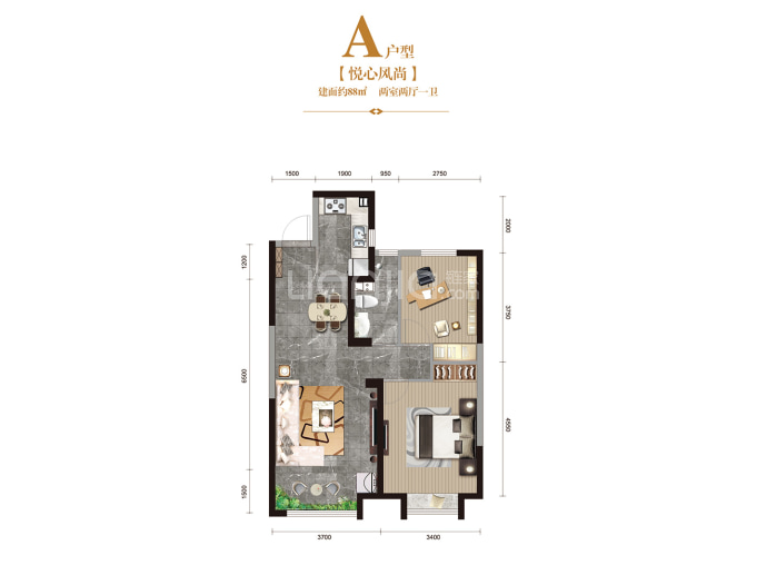 首创·国际学园--建面 88m²