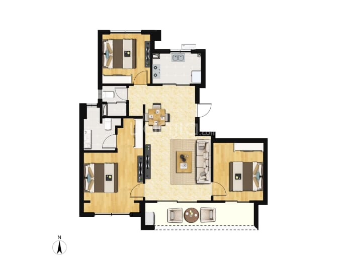 华润置地悦景湾--建面 109m²